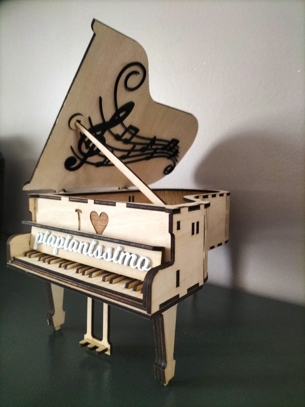 Piano en bois miniature personnalisable